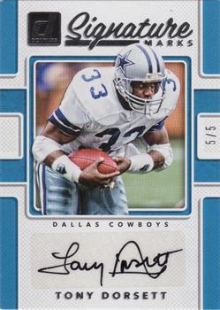 2017 Donruss - Signature Marks Blue #SM-TDS Tony Dorsett Front