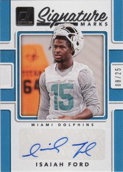 2017 Donruss - Signature Marks Blue #SM-IFD Isaiah Ford Front