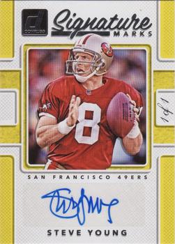 2017 Donruss - Signature Marks Yellow #SM-SYG Steve Young Front