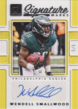 2017 Donruss - Signature Marks Yellow #SM-WSM Wendell Smallwood Front