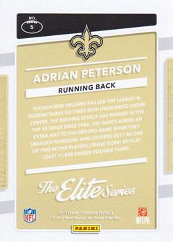 2017 Donruss - The Elite Series #5 Adrian Peterson Back
