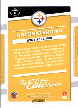 2017 Donruss - The Elite Series #16 Antonio Brown Back