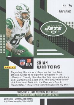 2017 Panini Unparalleled - Lime Green #24 Brian Winters Back