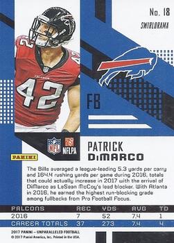 2017 Panini Unparalleled - Pink #18 Patrick DiMarco Back