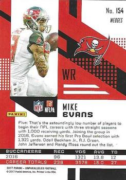 2017 Panini Unparalleled - Pink #154 Mike Evans Back
