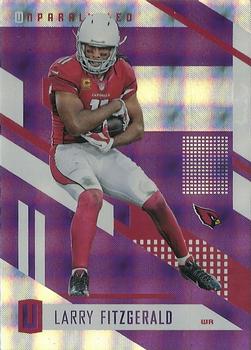 2017 Panini Unparalleled - Purple #179 Larry Fitzgerald Front