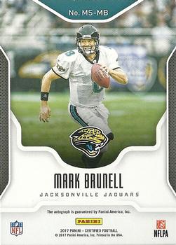 2017 Panini Certified - Mirror Signatures #MS-MB Mark Brunell Back