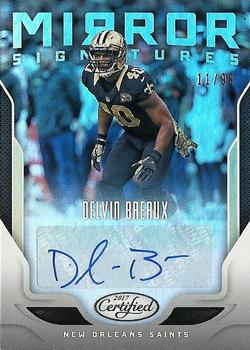 2017 Panini Certified - Mirror Signatures #MS-DB Delvin Breaux Front