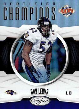 2017 Panini Certified - Certified Champions #CC-RL Ray Lewis Front