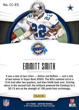 2017 Panini Certified - Certified Champions #CC-ES Emmitt Smith Back