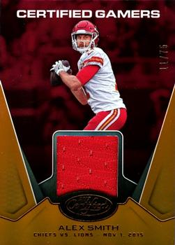 2017 Panini Certified - Certified Gamers Mirror Orange #CG-AS Alex Smith Front