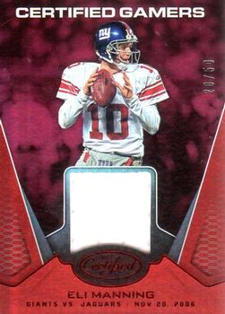 2017 Panini Certified - Certified Gamers Mirror Red #CG-EM Eli Manning Front
