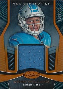 2017 Panini Certified - New Generation Jerseys Mirror Orange #NG-KG Kenny Golladay Front