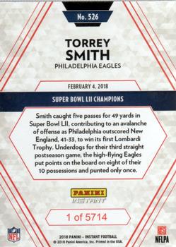 2017 Panini Instant NFL #526 Torrey Smith Back