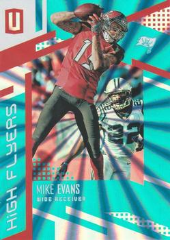 2017 Panini Unparalleled - High Flyers Teal #HF-ME Mike Evans Front