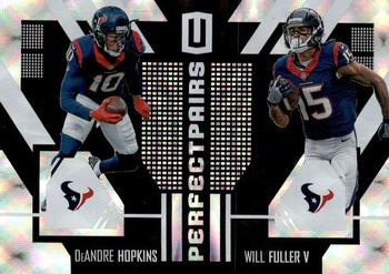 2017 Panini Unparalleled - Perfect Pairs #PA-2 Will Fuller V / DeAndre Hopkins Front