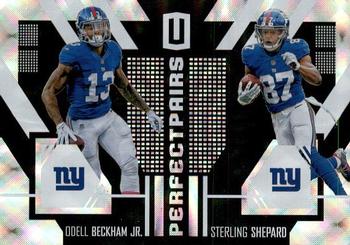 2017 Panini Unparalleled - Perfect Pairs #PA-3 Odell Beckham Jr. / Sterling Shepard Front