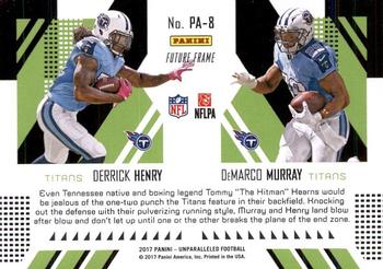 2017 Panini Unparalleled - Perfect Pairs #PA-8 DeMarco Murray / Derrick Henry Back