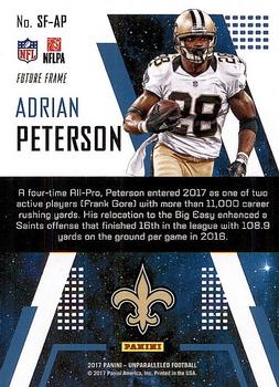 2017 Panini Unparalleled - Star Factor #SF-AP Adrian Peterson Back