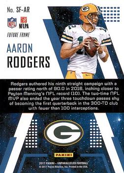 2017 Panini Unparalleled - Star Factor #SF-AR Aaron Rodgers Back