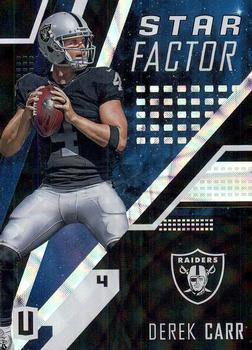 2017 Panini Unparalleled - Star Factor #SF-DC Derek Carr Front