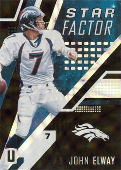 2017 Panini Unparalleled - Star Factor #SF-JE John Elway Front