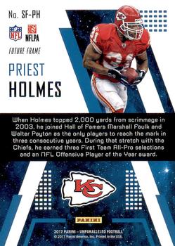 2017 Panini Unparalleled - Star Factor #SF-PH Priest Holmes Back