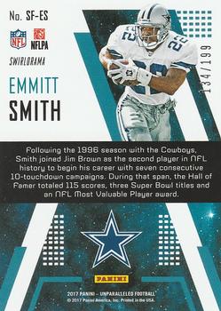 2017 Panini Unparalleled - Star Factor Lime Green #SF-ES Emmitt Smith Back