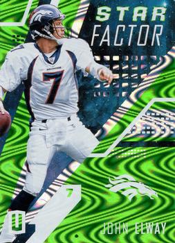 2017 Panini Unparalleled - Star Factor Lime Green #SF-JE John Elway Front