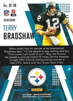2017 Panini Unparalleled - Star Factor Lime Green #SF-TB Terry Bradshaw Back