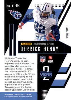 2017 Panini Unparalleled - Year 2 #YT-DH Derrick Henry Back