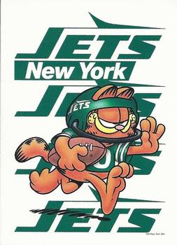 1990 Argus Garfield NFL Team Schedule Cards #NNO New York Jets Front