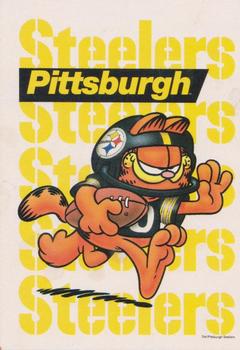 1990 Argus Garfield NFL Team Schedule Cards #NNO Pittsburgh Steelers Front