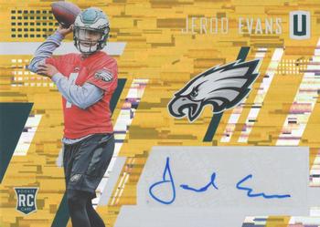 2017 Panini Unparalleled - Class of 2017 Rookie Autographs Yellow #254 Jerod Evans Front