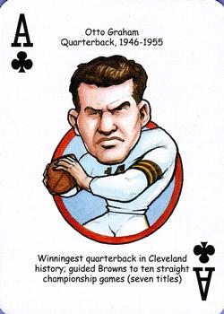 2006 Hero Decks Cleveland Browns Football Heroes Playing Cards #A♣ Otto Graham Front