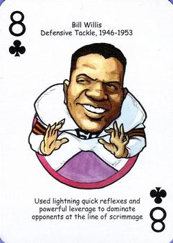2006 Hero Decks Cleveland Browns Football Heroes Playing Cards #8♣ Bill Willis Front