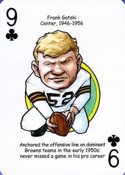 2006 Hero Decks Cleveland Browns Football Heroes Playing Cards #9♣ Frank Gatski Front