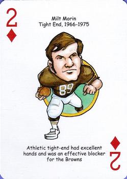 2006 Hero Decks Cleveland Browns Football Heroes Playing Cards #2♦ Milt Morin Front
