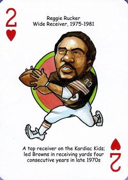 2006 Hero Decks Cleveland Browns Football Heroes Playing Cards #2♥ Reggie Rucker Front
