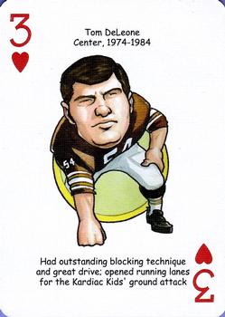 2006 Hero Decks Cleveland Browns Football Heroes Playing Cards #3♥ Tom DeLeone Front