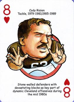 2006 Hero Decks Cleveland Browns Football Heroes Playing Cards #8♥ Cody Risien Front