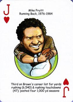 2006 Hero Decks Cleveland Browns Football Heroes Playing Cards #J♥ Mike Pruitt Front
