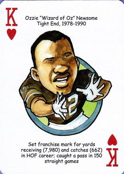 2006 Hero Decks Cleveland Browns Football Heroes Playing Cards #K♥ Ozzie Newsome Front