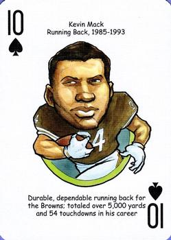 2006 Hero Decks Cleveland Browns Football Heroes Playing Cards #10♠ Kevin Mack Front