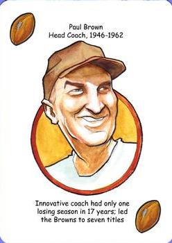 2013 Hero Decks Cleveland Browns Football Heroes Playing Cards #NNO Paul Brown Front