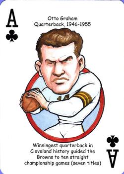 2013 Hero Decks Cleveland Browns Football Heroes Playing Cards #A♣ Otto Graham Front