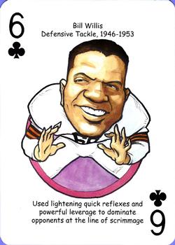 2013 Hero Decks Cleveland Browns Football Heroes Playing Cards #6♣ Bill Willis Front