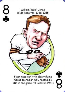 2013 Hero Decks Cleveland Browns Football Heroes Playing Cards #8♣ Dub Jones Front
