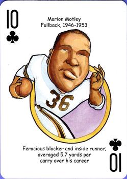 2013 Hero Decks Cleveland Browns Football Heroes Playing Cards #10♣ Marion Motley Front