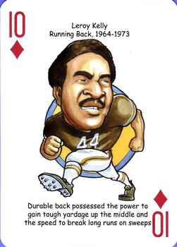 2013 Hero Decks Cleveland Browns Football Heroes Playing Cards #10♦ Leroy Kelly Front